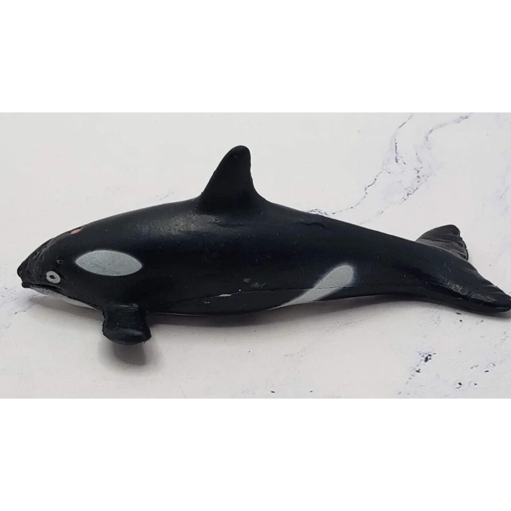 Small Rubber Orca Killer Whale Ocean Sea Life Science Toy